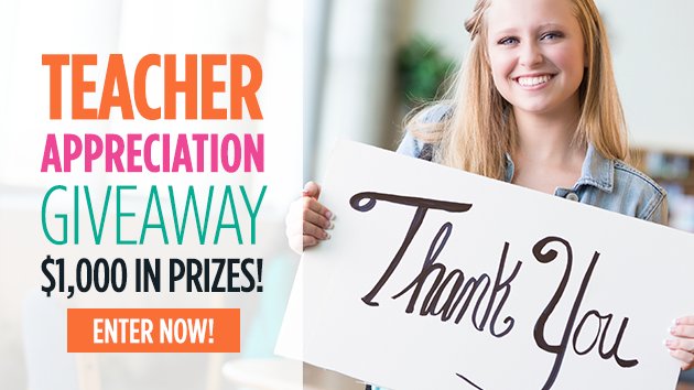 WeAreTeachers's tweet photo. It's #TeacherAppreciationWeek &amp; we're doing a special giveaway! https://t.co/pR05RE0pnd #thankateacher #edchat https://t.co/qQLil8uW7d
