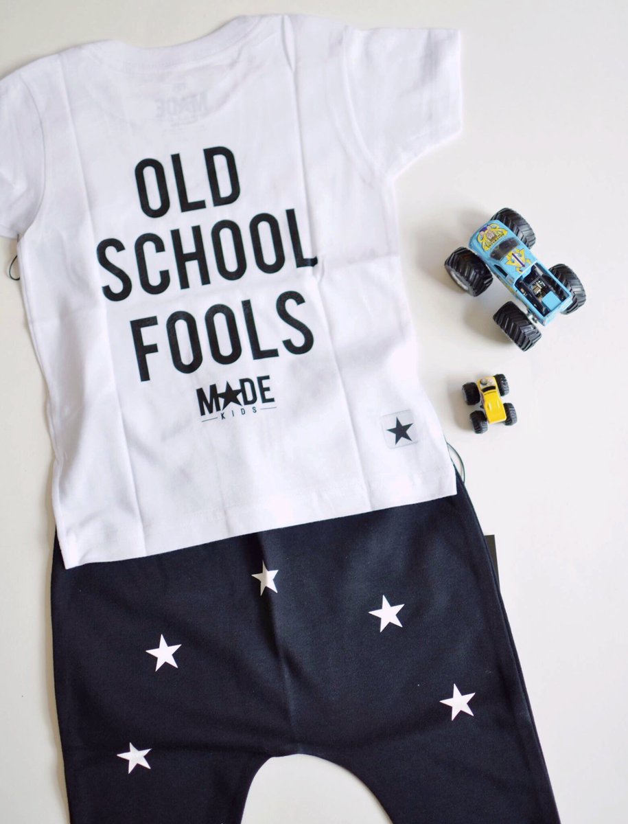 blockthreads's tweet photo. Show him how to do old school the right way with our #MadeKids #tshirt &amp; joggers #kidsfashion https://t.co/1UM2fz2Pnw