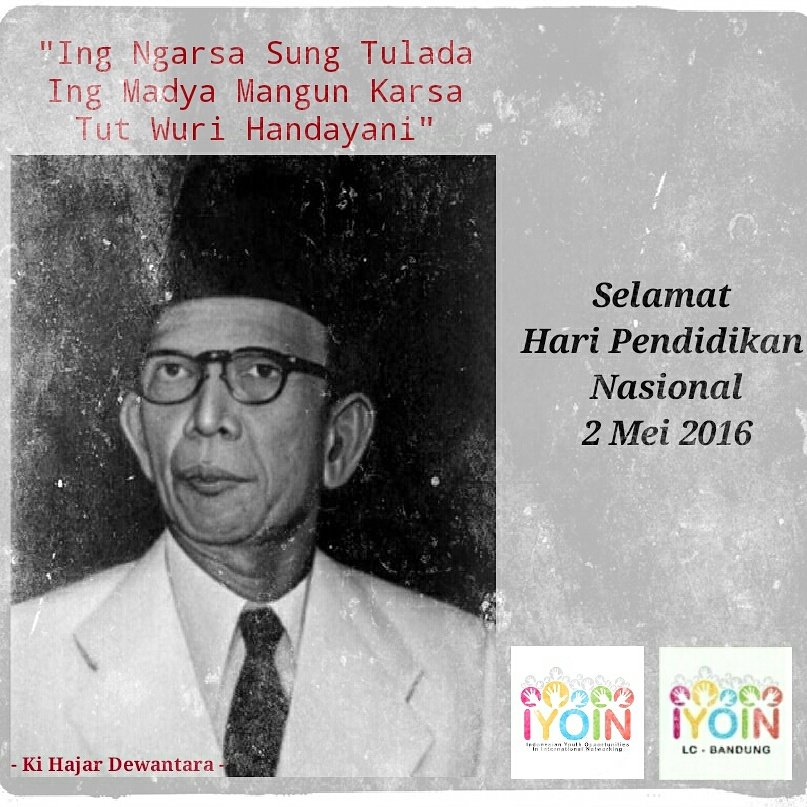 IYOINbdg's tweet photo. Selamat Hari Pendidikan Nasional. Semoga pendidikan Indonesia dapat menjangkau hingga pelosok negeri. cc @IYOINorg https://t.co/vJiPZpwTFn