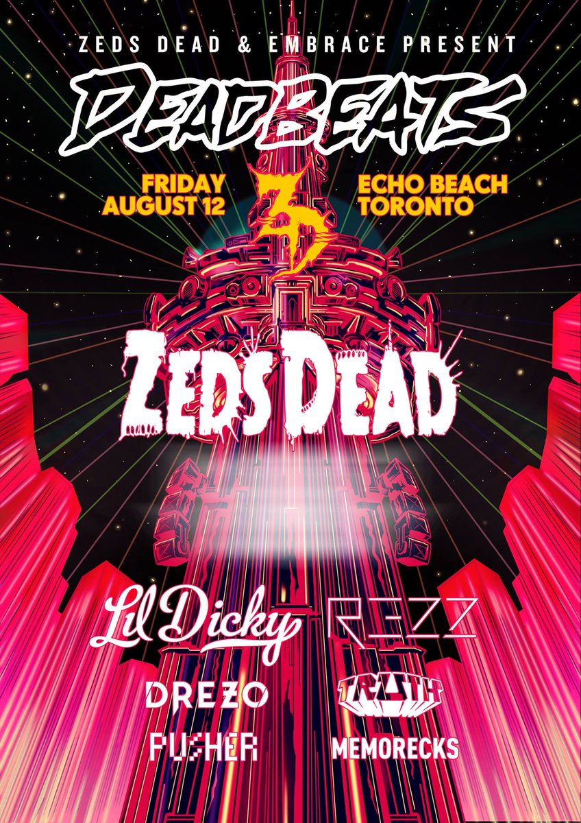 zedsdead's tweet photo. You know we had to do it big for the home team! And we still got one more artist to add! https://t.co/5g0YKONLml