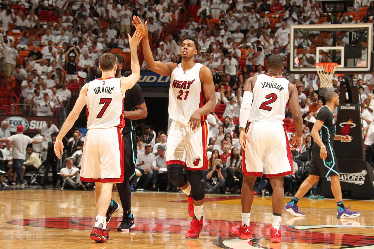 NBAcom's tweet photo. Relive the best moments from Game 7 of #HEATvHORNETS in super slow-mo!

WATCH: https://t.co/B6puRiMCsb https://t.co/jzxQd4Lj8h