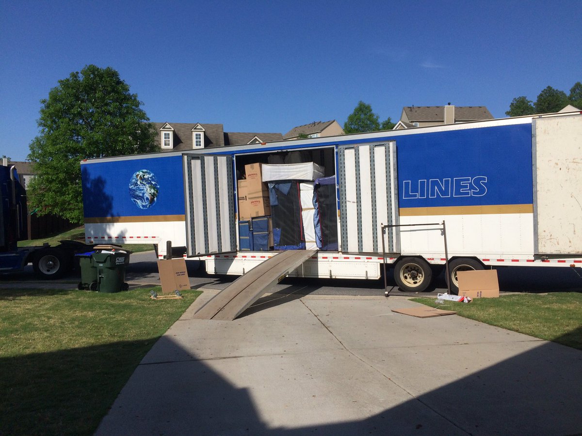 jlib9's tweet photo. After three days in an empty house our stuff has arrived! #LibFamilyMove #VT2GA https://t.co/fLTyAs4vM2