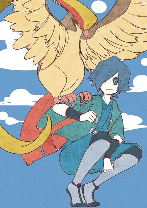 #ポケモントレーナー版深夜の真剣お絵描き60分一本勝負
ハヤトォォ 