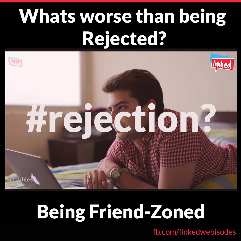 LinkedWebisodes's tweet photo. Whats worse than being Rejected? Being Friend-Zoned :)
#LinkedWebisodes
READ DETAILS https://t.co/zHzIe2nwc7 https://t.co/p9SBP14kjb