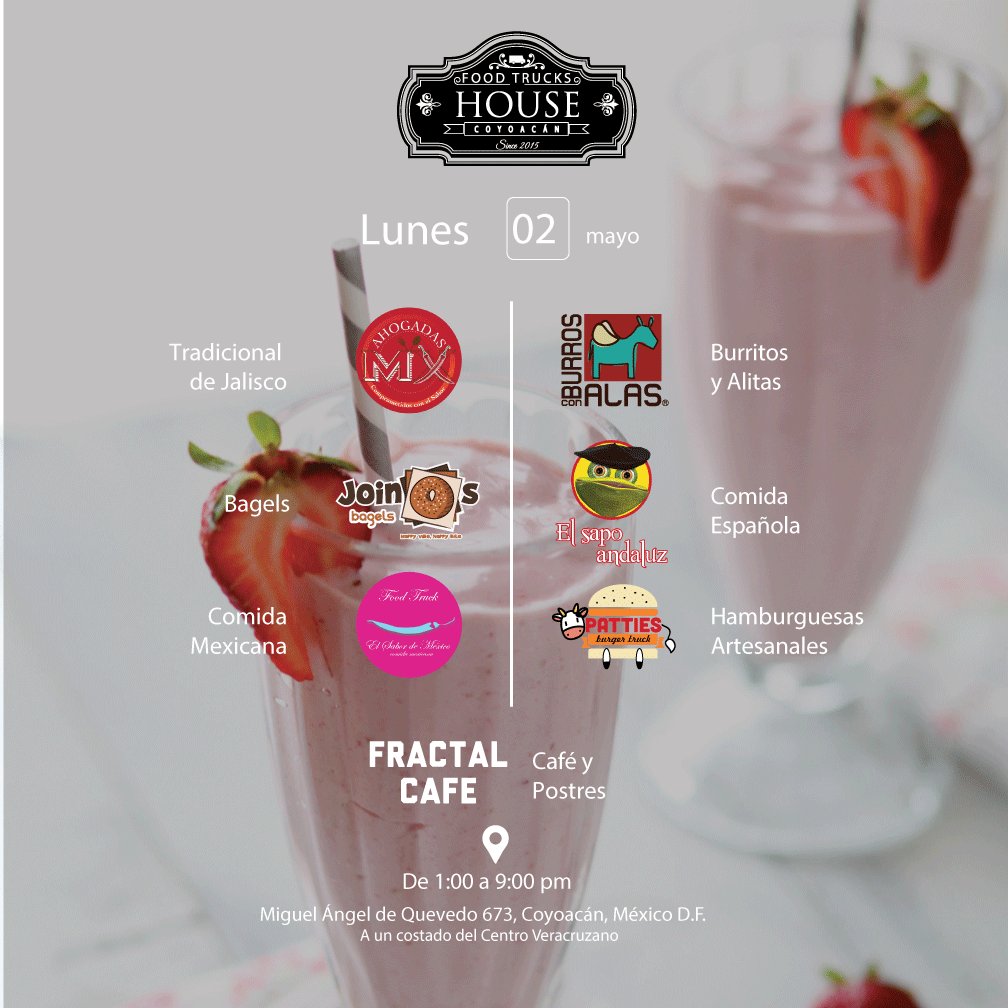 #NoEsPorSerChismoso pero dicen que la mejor opción para comer está en <a href="/FTHouseCoyoacan/">Food Trucks House</a> .

Hoy de 1 a 9 p.m.