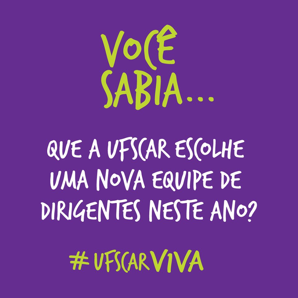 UFSCarVIVA's tweet photo. Universidade Democrática, pública e capaz!
#UFSCar #UFSCarViva #UFSCarVivaParticipação #UFSCarVivaHistória https://t.co/bYhdNPYBjv