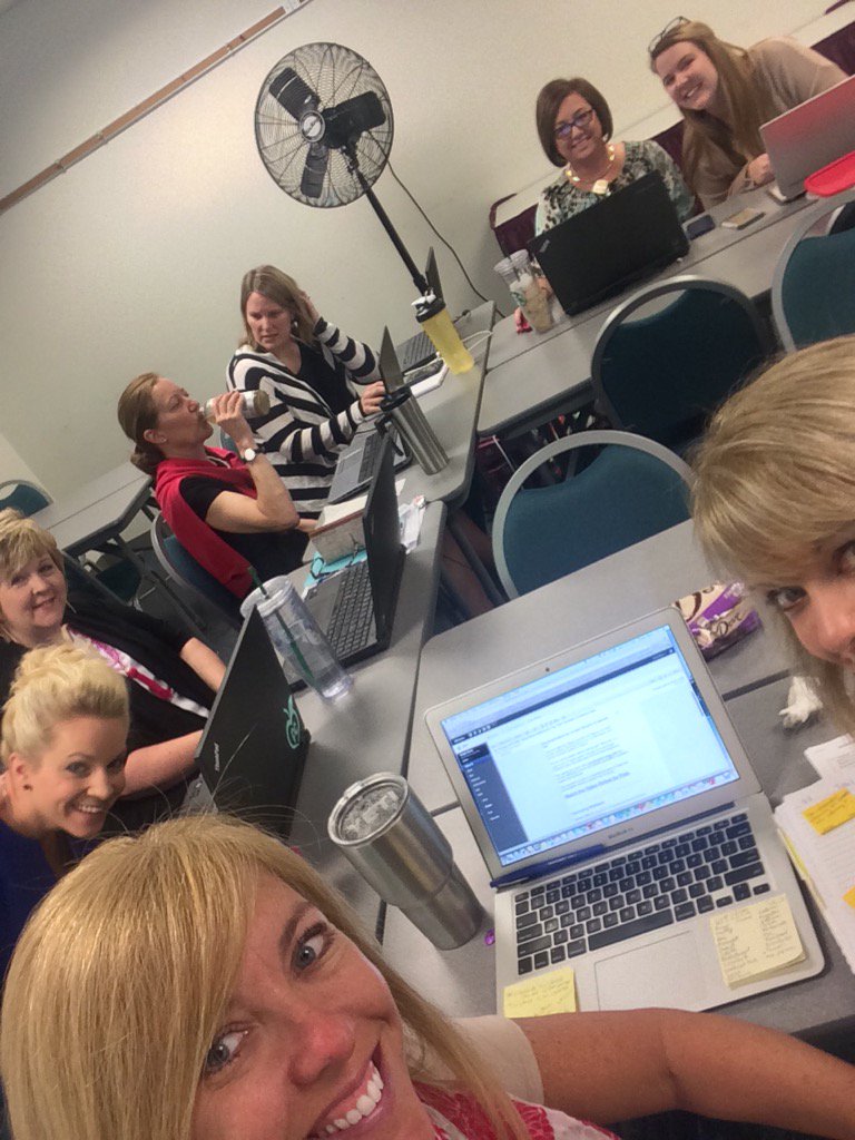 gigifields1995's tweet photo. "Moiling" at the Title 1 CT meeting! #collaborative_planning @WCPSS_TitleI @powenALC https://t.co/XoxCPhlMmU