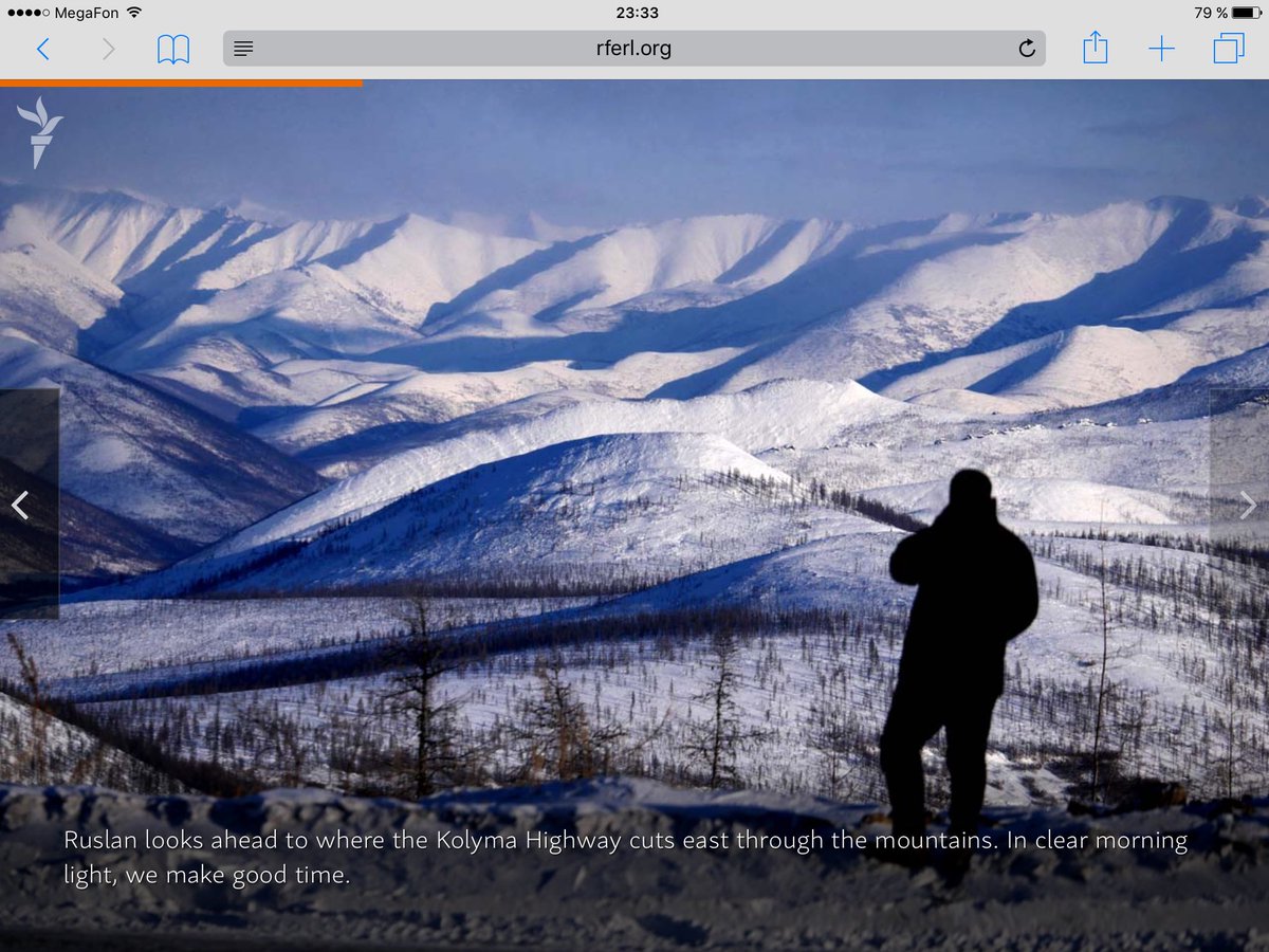 Amos Chapple's photo story "On Siberia's Ice Highway" It's @Yakutia rferl.org/fullinfographi… Happy to be a part of it