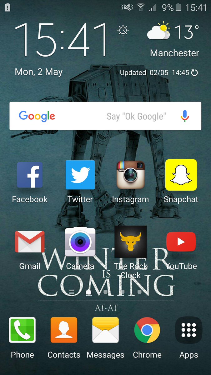 TomRLeaper's tweet photo. @TheRock made it straight onto my homepage, gonna be chasing greatness! #ProjectRock https://t.co/KtW2tg3TfK