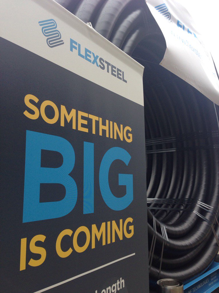 FlexSteelPipe's tweet photo. #OTC is officially under way. Visit us at Booth #106 to learn about our newest offerings. #somethingbigiscoming https://t.co/Z3DQSl3iYK