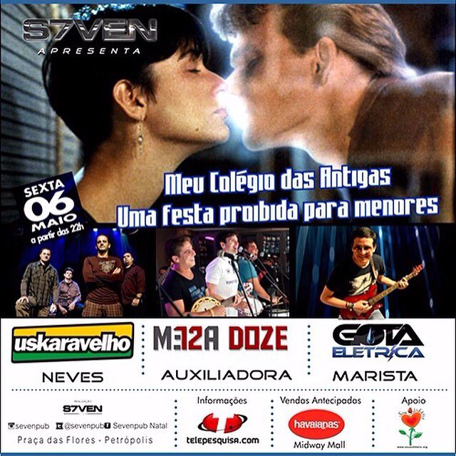 sevenpub's tweet photo. SEXTA tem baladinha no @sevenpub!!!!
Meu colégio DAS ANTIGAS
USKARAVELHO
MESA DOZE
GOTA ELÉTRICA https://t.co/NoTq0LmxIw