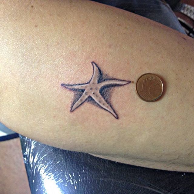 Star Fish Tattoo on Foot  Fish Simple Tattoos  Simple Tattoos  MomCanvas