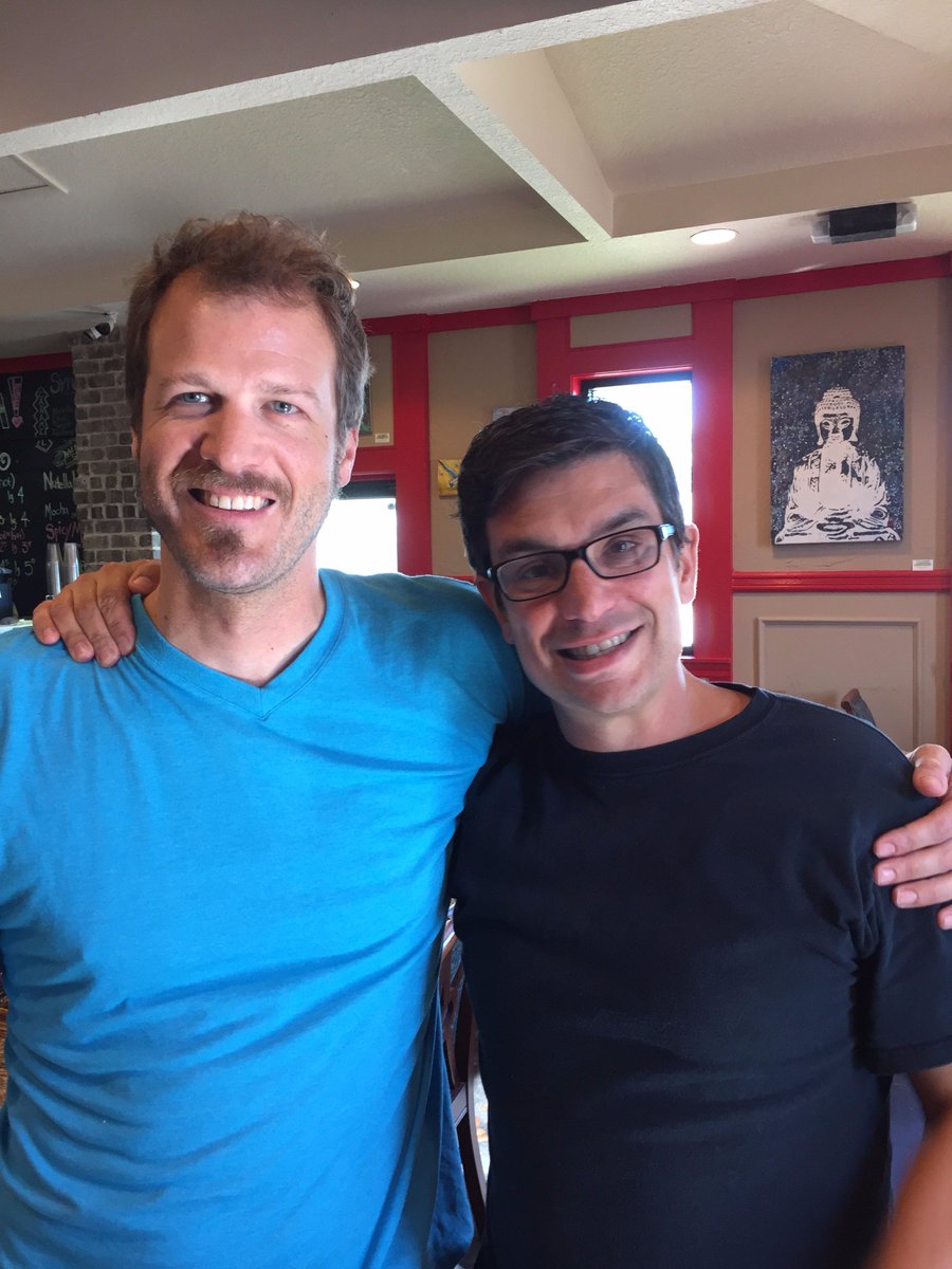 Riley texted me on Saturday to tell me he was in town.  Very unexpected. 24 years later… instagram.com/p/BEsMTcBLxuD/