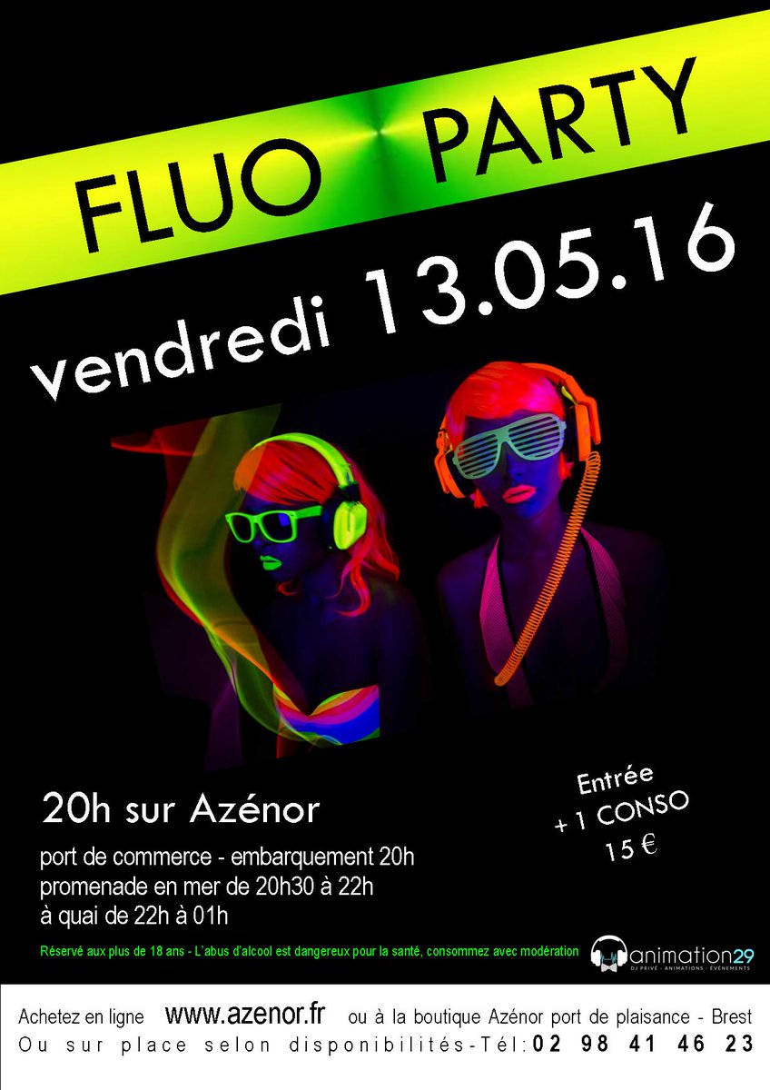 VedettesAZENOR's tweet photo. Venez nombreux à notre prochaine soirée FLUO le vendredi 13 Mai !!  Accompagné de @djanimation29  (Please ReTweet) https://t.co/HSggwjBiwA
