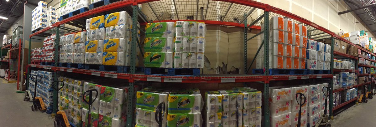katiebaert's tweet image. T0278's backroom is looking sharp! Cat/dog food separated, diapers by brand and  chemicals is in the steel!