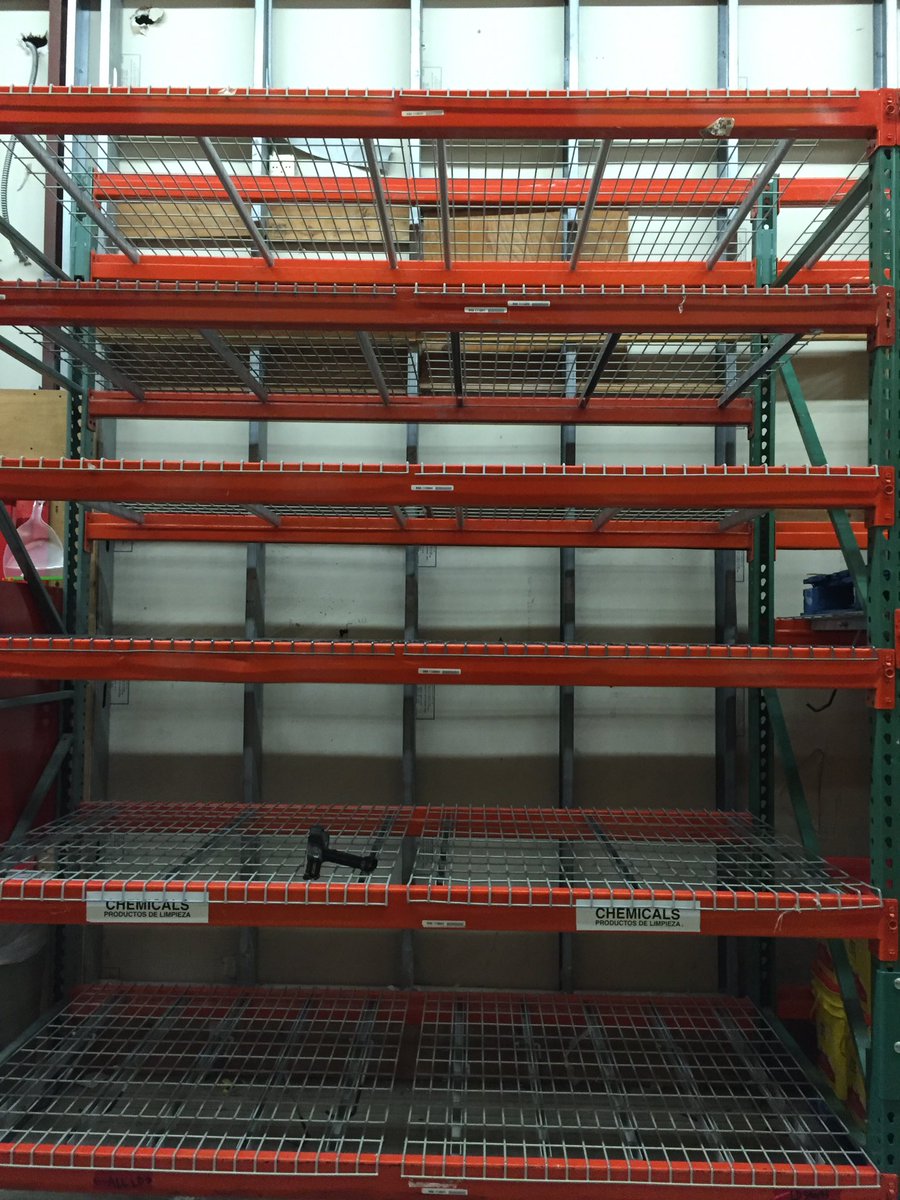 katiebaert's tweet image. T0278's backroom is looking sharp! Cat/dog food separated, diapers by brand and  chemicals is in the steel!