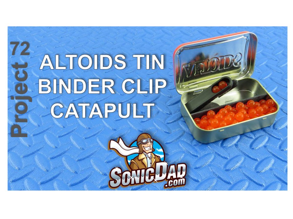 SonicDadDotCom's tweet photo. ***New Project***

Project 72- The Sonic Altoids Tin Binder Clip Catapult

Get it here: https://t.co/vr23ILiB5P https://t.co/qNmzD7PWgP
