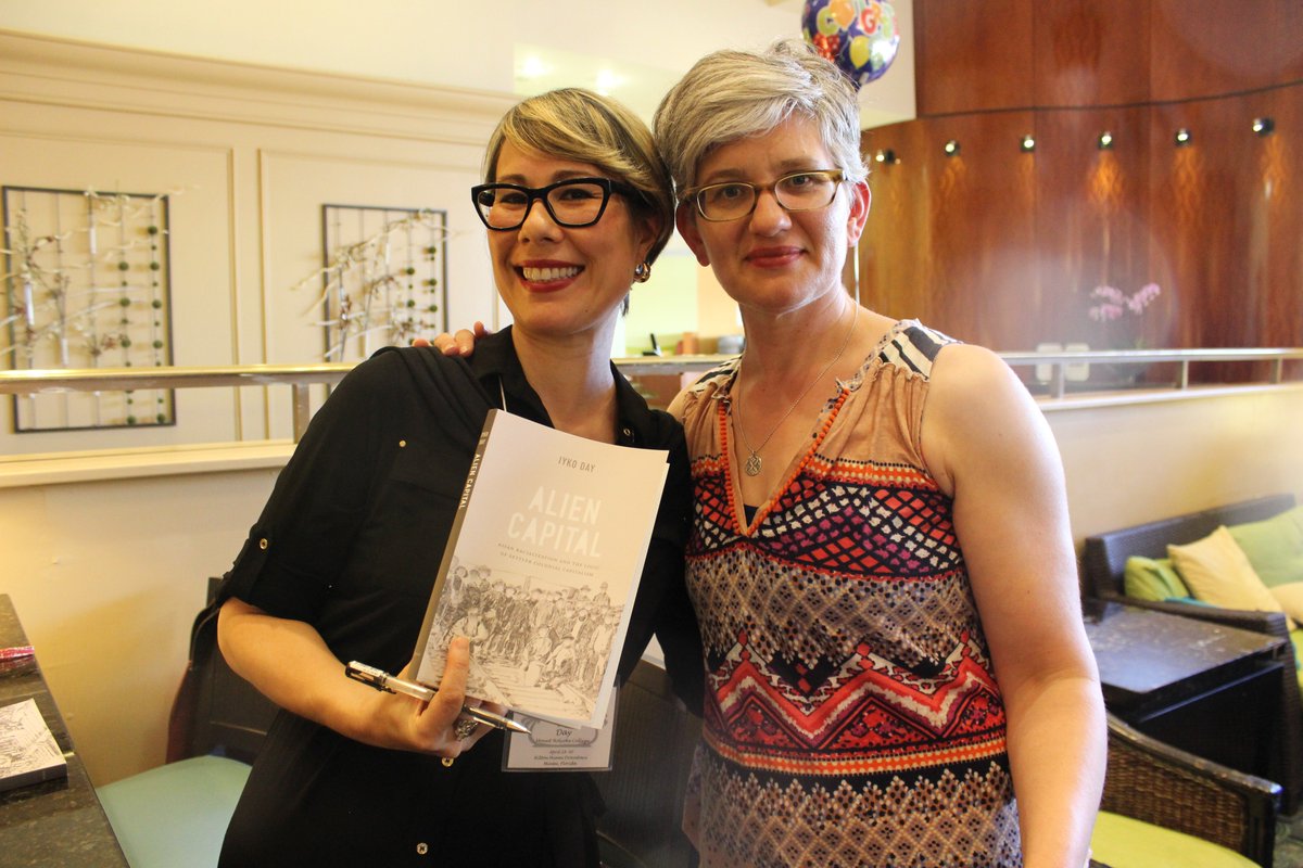 schanmalik's tweet photo. Congratulations to Iyko Day (and editor Courtney Berger) on the publication of "Alien Capital"(Duke 2016)! #AAAS2016 https://t.co/fKiNRKKarB