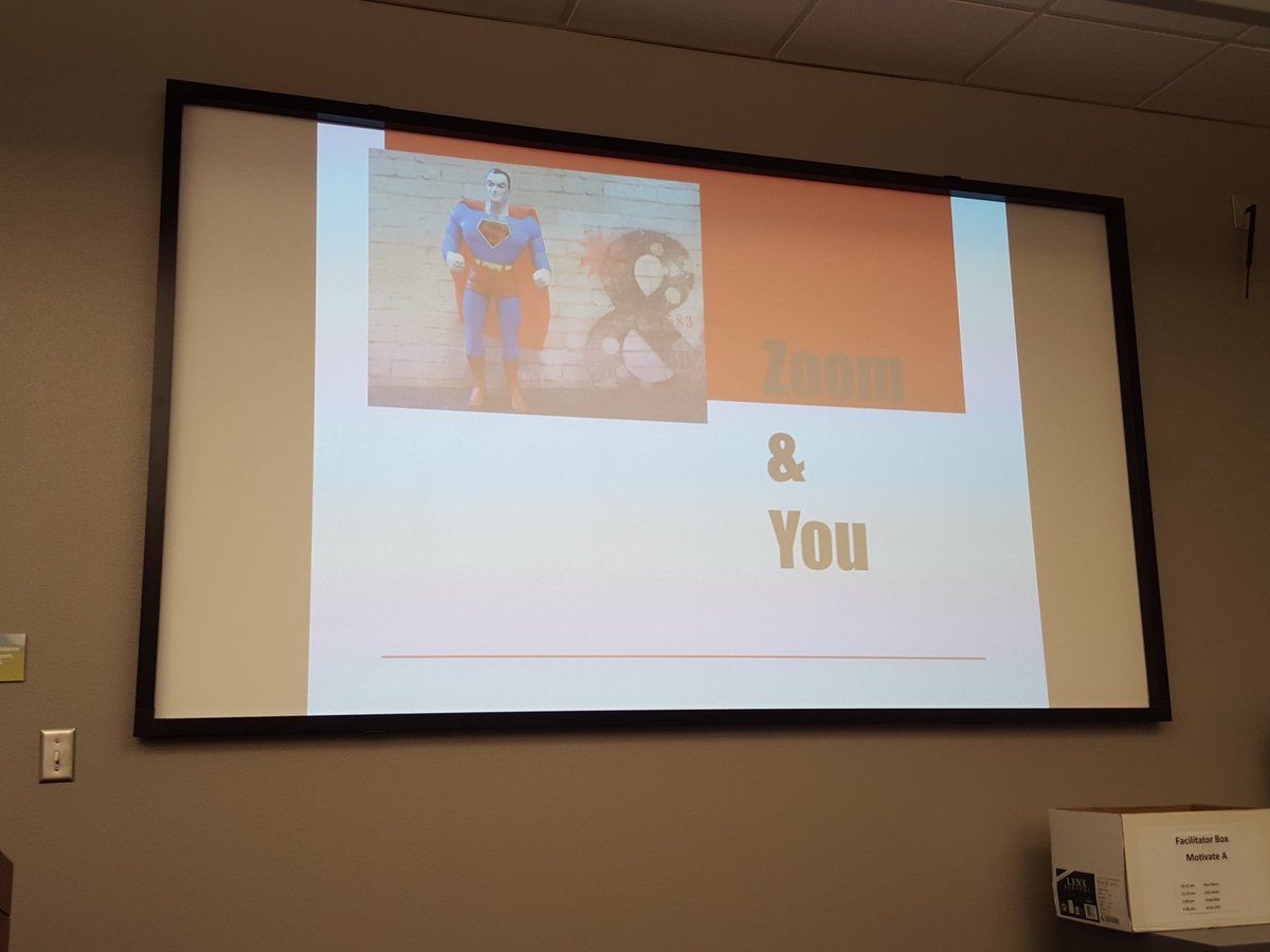cvela15's tweet photo. Learning to be a ZOOM superhero @ESCRegion11 https://t.co/xLW514GdcF