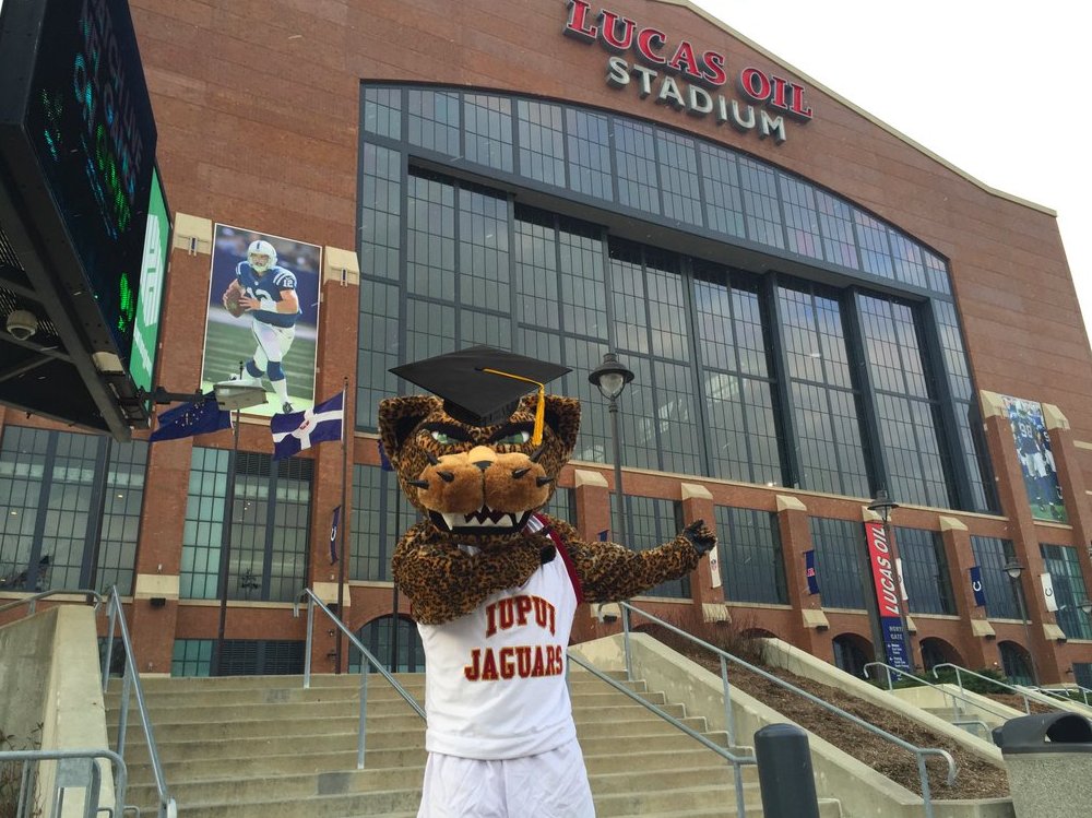 Sunday's <a href="/IUPUI/">IUPUI</a> commencement ceremony will be <a href="/LucasOilStadium/">Lucas Oil Stadium</a> for class of 2016: go.iu.edu/15I9! #IUPUI