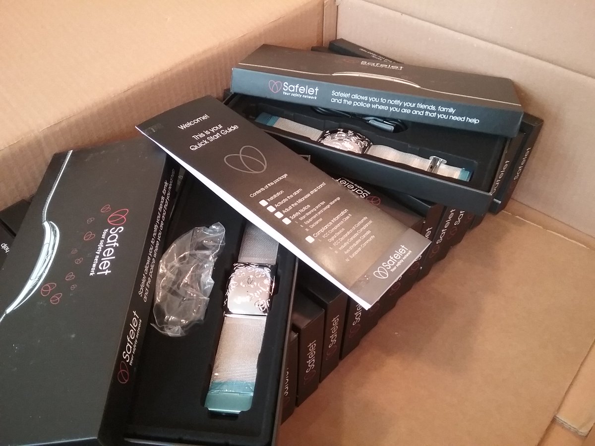 OfficialSafelet's tweet photo. Today we sent the first #Safelet packages to #Amazon. Shipment to first customers is next #indiegogo #crowdfunding https://t.co/9TXzYuDIK2