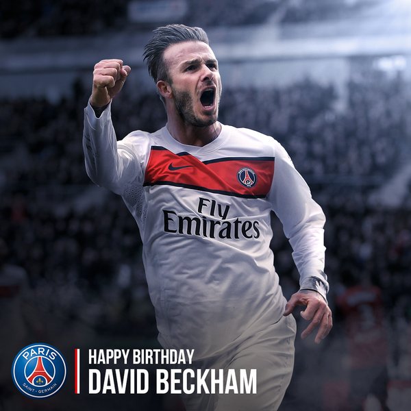 Photo David Beckham PSG - édition Française