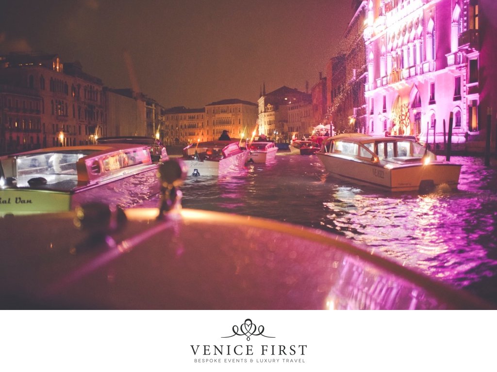 VeniceFirst's tweet photo. Bright violet lights on the Grand Canal! #venicefirst #luxury #privateparty #watertaxi #exclusiveexperience https://t.co/oA6SHEACEJ