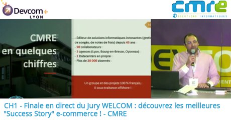 DevComLyon's tweet image. Cette semaine retour vidéo sur la Finale du Jury @assoWelcom découvrez la prestation de CMRE bit.ly/1VH3W7B