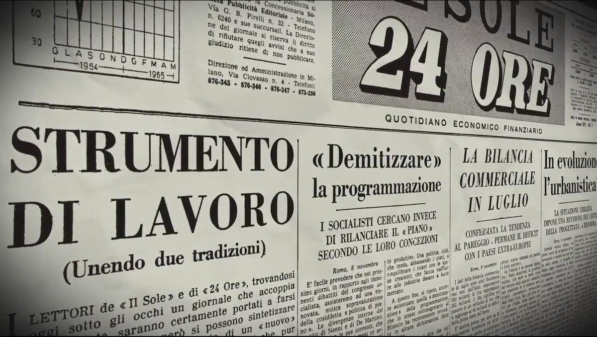 24backstage's tweet photo. Prima, nel 1865 nasce "il Sole". Poi, nel 1946, il "24 Ore". Infine è il 1965 quando arriva il @sole24ore. #Sole150 https://t.co/ViN3yrkAYN