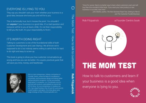 nihaohello's tweet photo. This is a great #book: The Mom Test #RobFitzpatrick https://t.co/bEpA0IBHBO https://t.co/16vYAlTDvY