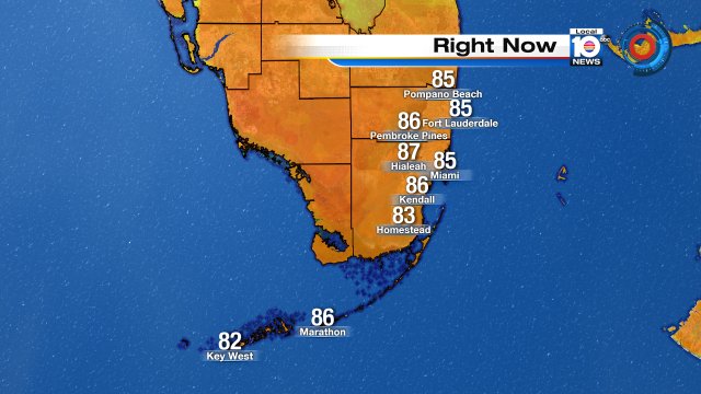 Warming up fast! Already in the upper 80s in South Florida. @TrentAricTV has your forecast at noon. https://t.co/8Bu7RYOqmP