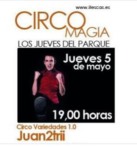 _EsIllescas's tweet photo. Este tarde comienza "Circo Magia", a las 19:00h en la plaza central del parque Manuel de Vega https://t.co/kqowHeXsaU