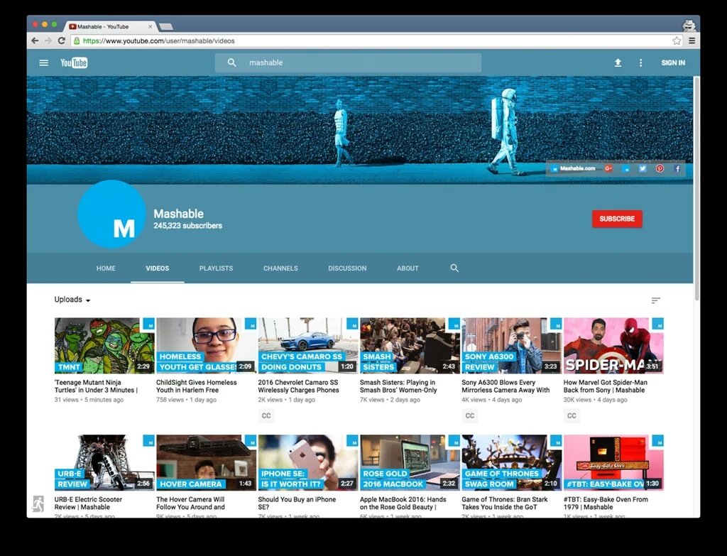 TWGNetwork's tweet image. Zoals eerder gemeld is YouTube een nieuw design aan het testen. Vlakker design, minder text.