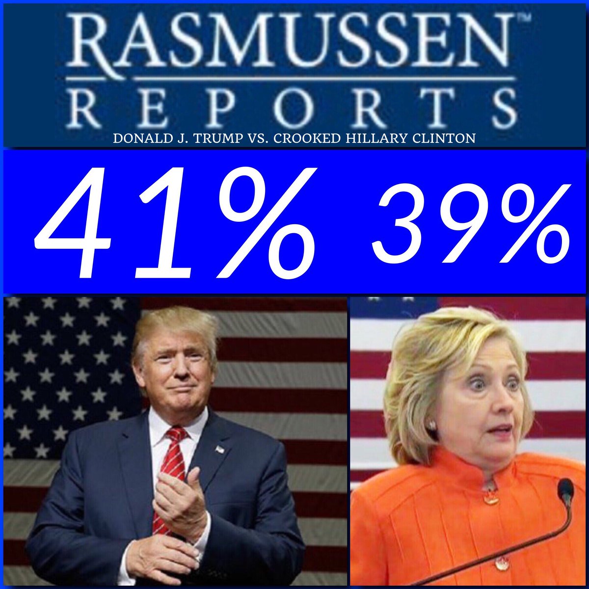 Trump leads Hillary nationally Rasmussen reports ChdtGPhWkAEab3f