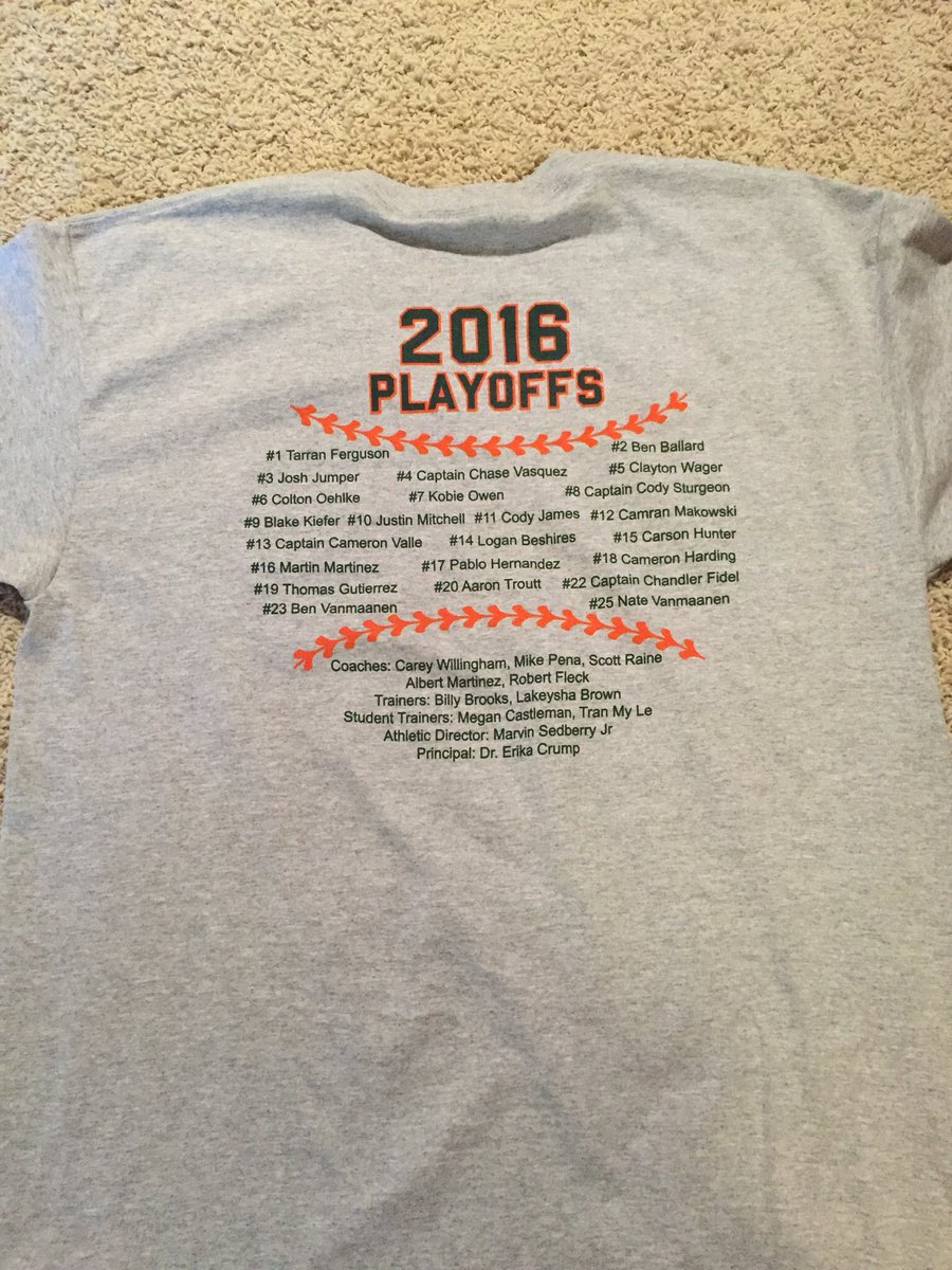 NFHS_Baseball's tweet photo. Playoff Shirts are in! $15 during lunches, please support the baseball team and stay tuned for playoff game info! https://t.co/gKva2kp7mY