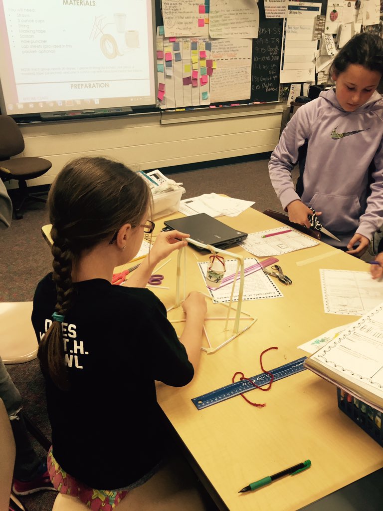 jodydces's tweet photo. Ss had a blast with the tower bucket challenge!  Love listening to their conversations! Thanks @VFosterDCES! #stem https://t.co/nrCjfL0E62