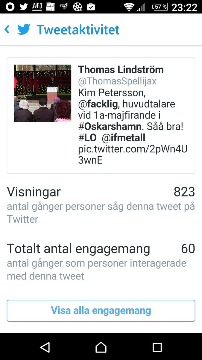 ThomasSpellijax's tweet image. @facklig 
Schysst spridning - cred - efter öppenhjärtigt tal m stort &amp;amp; hoppingivande innehåll. 
#1amaj #LO #ifmetall