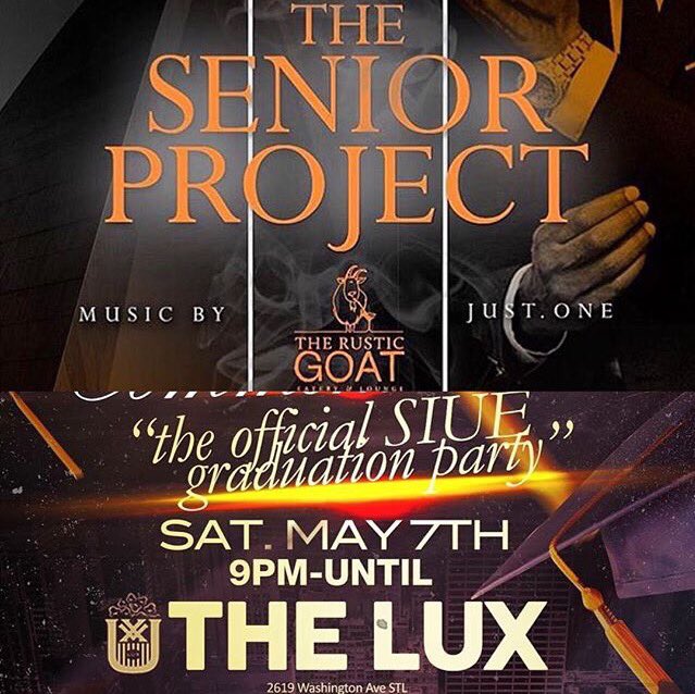 wise_tao's tweet photo. 2 DAYS 2 PARTIES #BACK2BACK in celebration of Class of 2016 GRADUATES!! It's LIT! BE THERE #RusticGoat #TheLux #STL https://t.co/KJetCIQ0T2