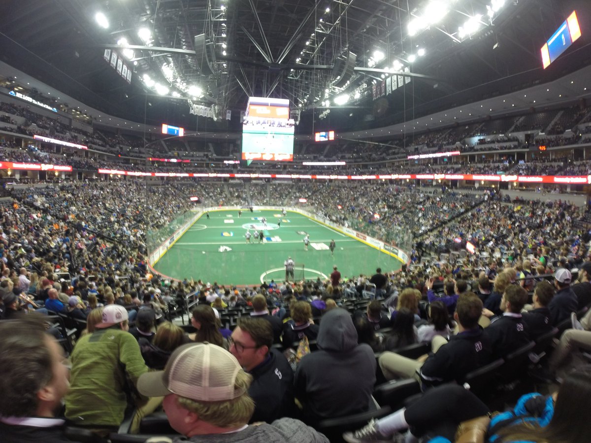 Mateo_H8's tweet photo. At the Vancouver Stealth vs. Colorado Mammoth game on Friday night! Thanks @DougLocker1 @PoetsLacrosse #NLL https://t.co/swDp7EuJkW