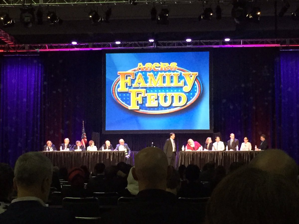annebchin's tweet photo. ASCRS family feud guest starring Jerome the gnome #ASCRS16 #ASCRShunt https://t.co/o0qGSIHszG