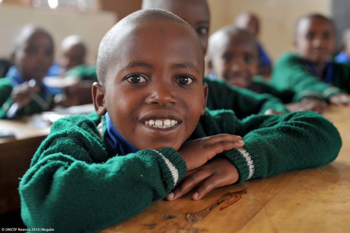 Ntwari Marcel, 10, at child-friendly school in Rwanda. Education is what gives children a better future <a href="/unicefrw/">UNICEF Rwanda</a>