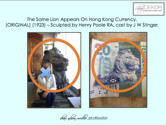 MuellerShari's tweet image. Why Is Our Bronze Lion On Hong Kong Currency? #bronzesculpture #pairoflions #architecturalfeature