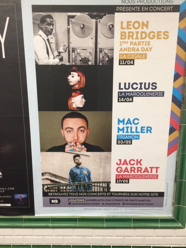 MacMilleromg's tweet photo. Advertising Mac Miller 03/5 #Paris #GoodAmTour #Trianon https://t.co/u7XHZLvzdf