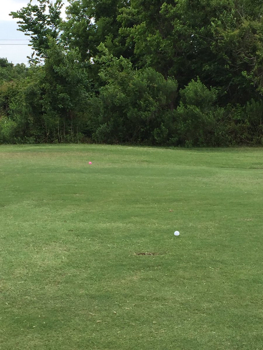 jenpeek74's tweet photo. Great golf tourney today @WTS_Houston with @m_adwaney  @WalterPMooreEng Guess whose ball is the pink one?😀 https://t.co/N4EMDlISeV