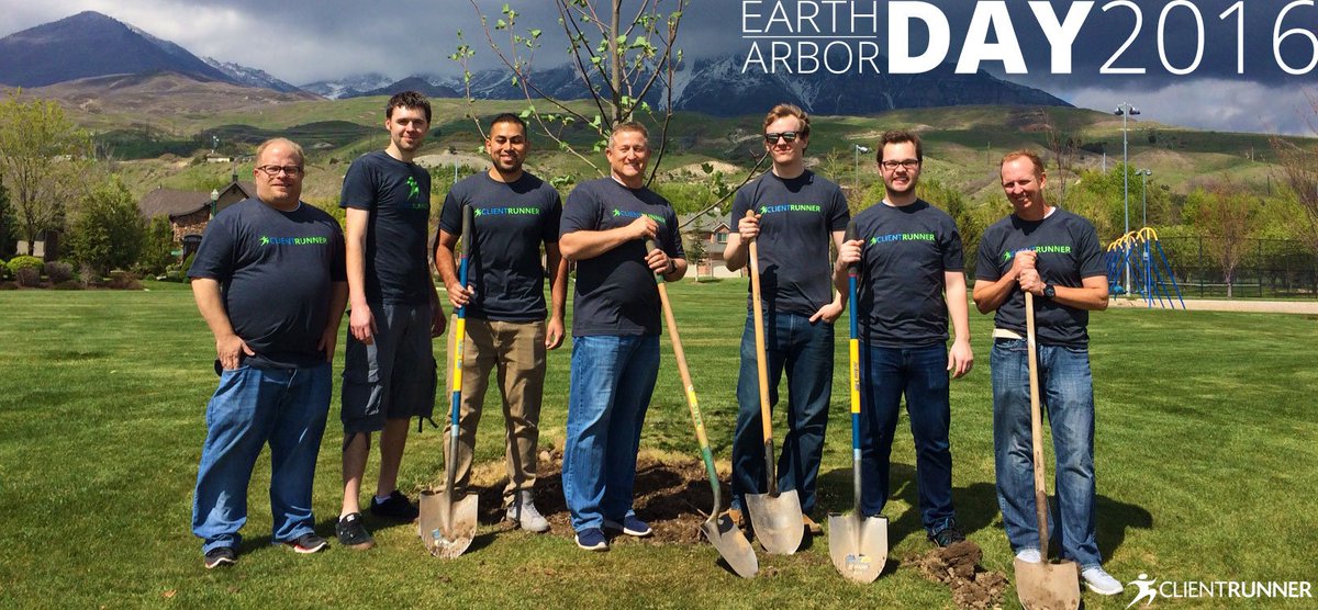 ClientRunner's tweet image. ClientRunner celebrates #EarthDay #ArborDay by planting trees in a local park. clientrunner.net/blog/clientrun…