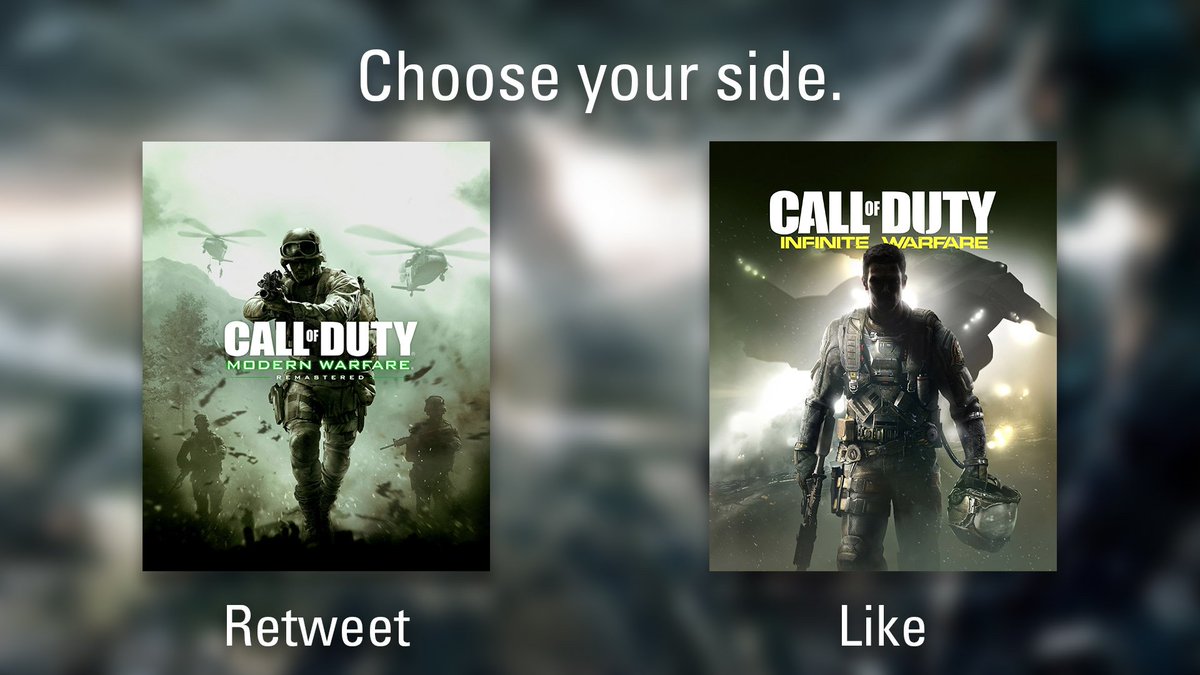 Which game will you be capturing your moments with this holiday? #InfiniteWarfare #MWRemastered