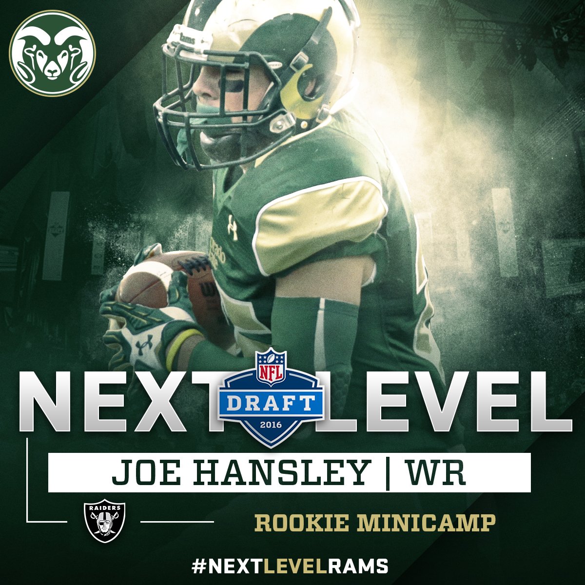Congratulations to <a href="/T_JacksJr/">Terry J.</a> (Arizona) &amp; <a href="/JoeHansley/">Joe Hansley</a> (Oakland) for being invited to rookie minicamps #NextLevelRams