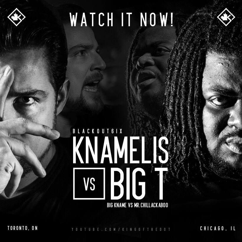 KingOfTheDot's tweet photo. JUST DROPPED: #Blackout6ix
@knamelis vs @BIGTQMB
Watch it here: https://t.co/ldlgrWD5x6 https://t.co/7x1ASFvL1z