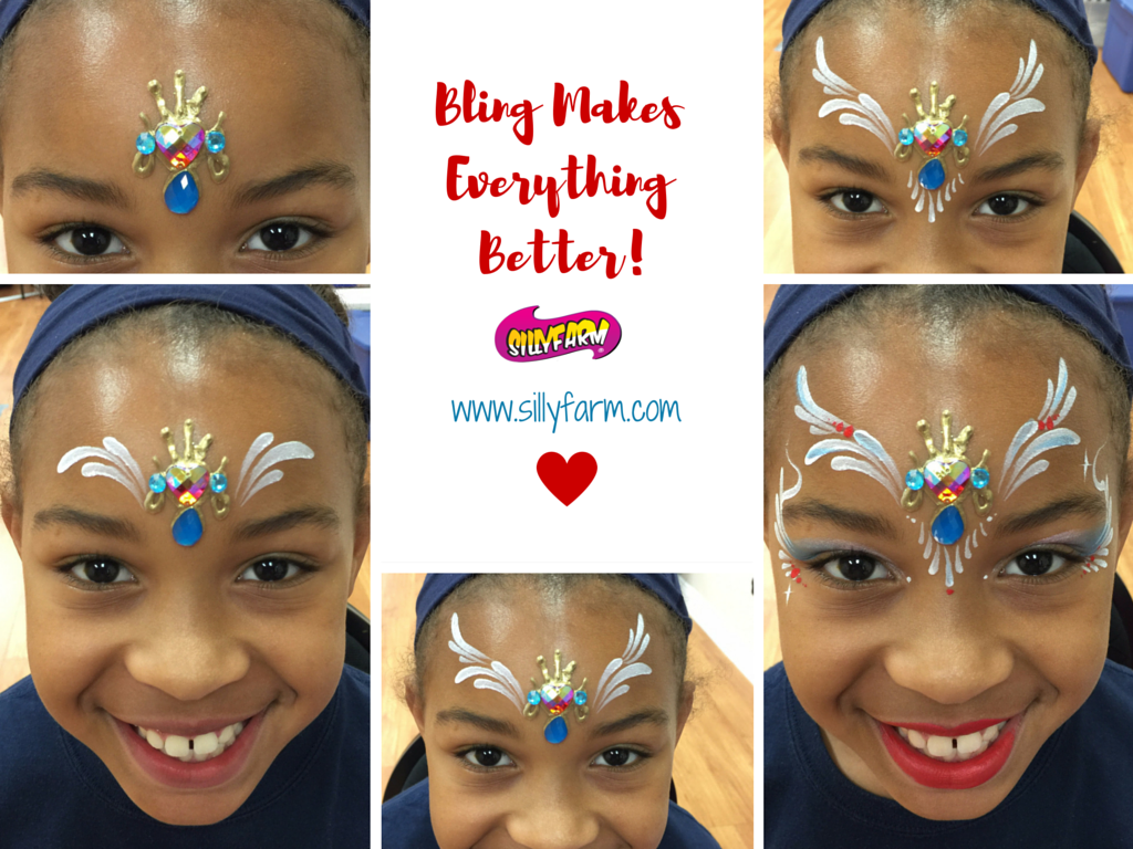 SillyFarm's tweet photo. #Bling it on! Check out new bling at #SillyFarm #facepaint #learntofacepaint #fabatv https://t.co/TjwxiRGTsT