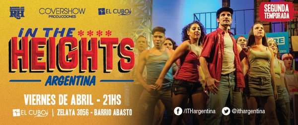 Imperdible !!!
Beneficios Exclusivo 2x1 
<a href="/ithargentina/">In The Heights Arg</a> 
Mail falconeprensa@fibertel.com.ar 
musicalesbaires.com.ar/beneficios-de-…